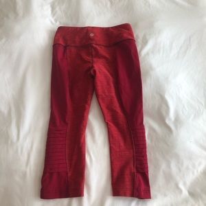 Red Lululemon crops 6
